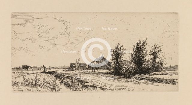 Auguste Lepère: Le petit gardeur de vaches. Creator: Auguste Louis Lepère (French, 1849-1918).