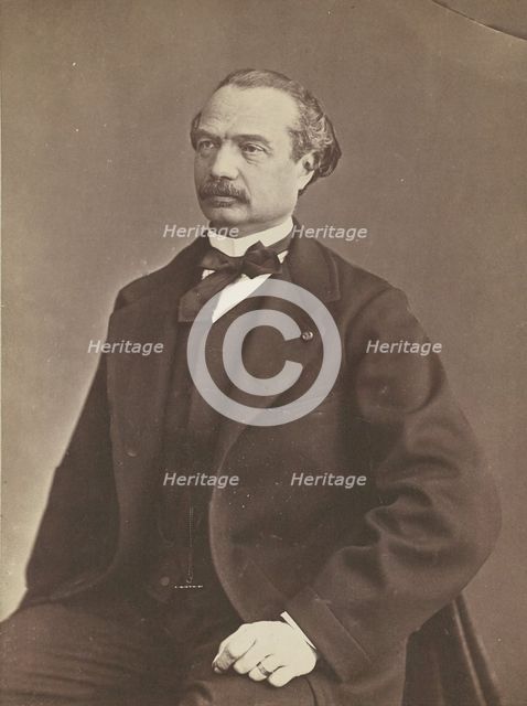 Auguste Maquet, negative 1860-1861; print 1870-1879. Creator: Nadar.
