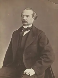 Auguste Maquet, negative 1860-1861; print 1870-1879. Creator: Nadar