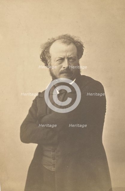 Auguste Préault, 1854-1855. Creator: Nadar.