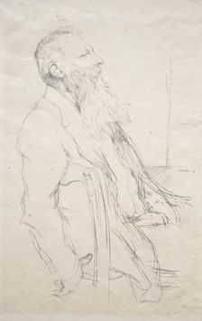 Auguste Rodin, 1897. Creator: William Rothenstein (British, 1872-1945)