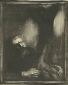 Auguste Rodin, 1900. Creator: Carrière, Eugène (1849-1906)
