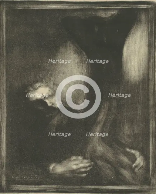 Auguste Rodin, 1900. Creator: Carrière, Eugène (1849-1906).