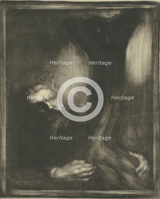 Auguste Rodin, 1900. Creator: Carrière, Eugène (1849-1906).