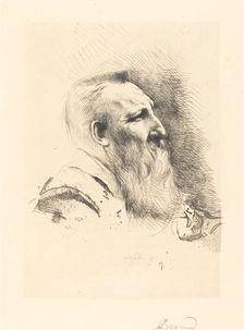 Auguste Rodin, 1900. Creator: Paul Albert Besnard