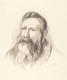 Auguste Rodin, c. 1910. Creator: Pierre-Auguste Renoir