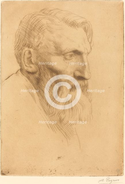 Auguste Rodin. Creator: Alphonse Legros.