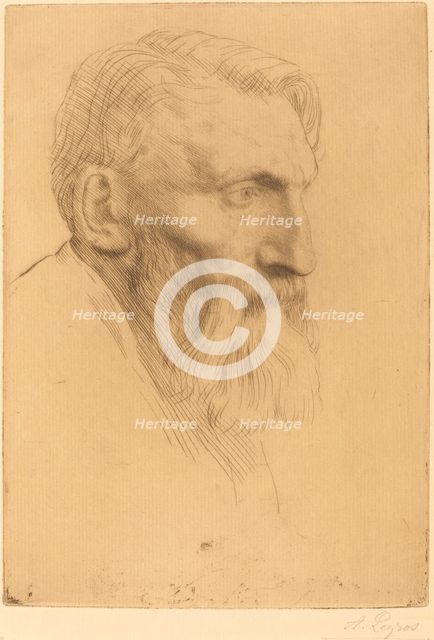 Auguste Rodin. Creator: Alphonse Legros.