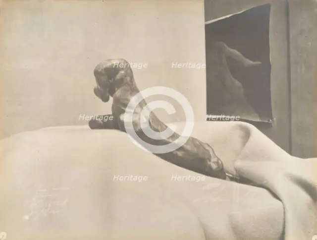 [Auguste Rodin's The Clenched Hand], before 1898. Creator: Eugène Druet.