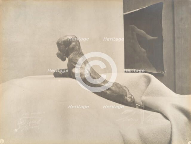 [Auguste Rodin's The Clenched Hand], before 1898. Creator: Eugène Druet.