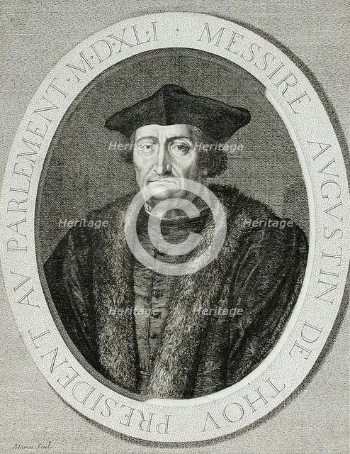 Augustin de Thou, 1641. Creator: Jean Morin.