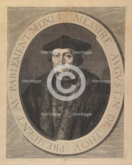 Augustin de Thou, president au Parlement. Creator: Jean Morin.