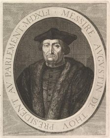 Augustin de Thou, president au Parlement. Creator: Jean Morin