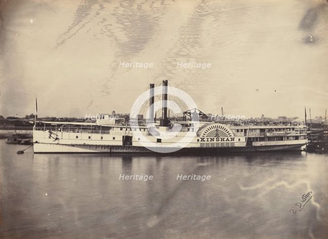 Augustine Heard & Co. Steamer "Kinshan", 1865. Creator: Sylvester Dutton.