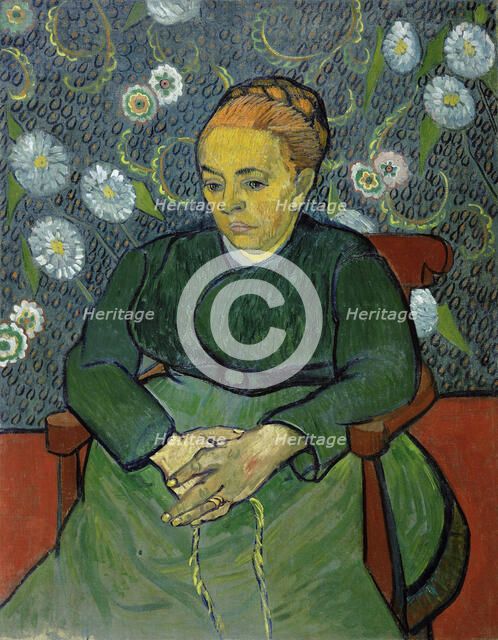 Augustine Roulin (La berceuse), 1889. Creator: Gogh, Vincent, van (1853-1890).