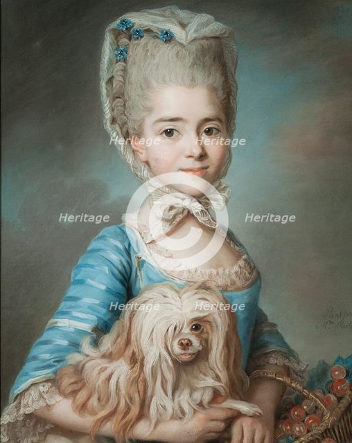 Augustine-Suzanne Roslin (1760-1831), married to Louis Suzanne Claire Carteron de Barmont..., 1771. Creator: Marie-Suzanne Giroust.