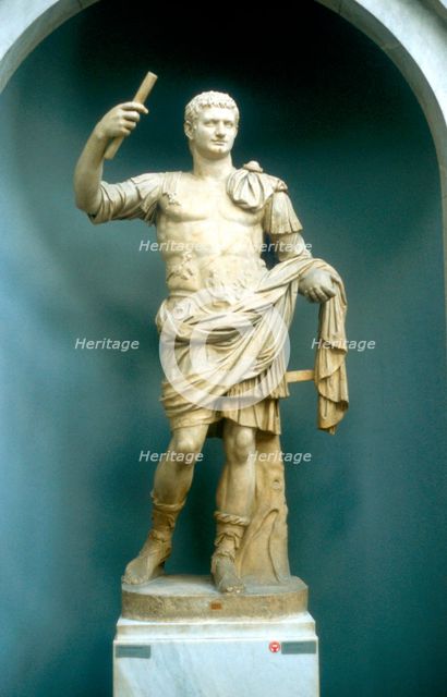 Augustus Caesar, first Roman Emperor. Artist: Unknown