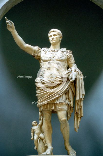 Augustus Caesar, first Roman Emperor. Artist: Unknown