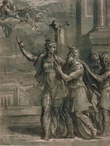 Augustus and the Tiburtine Sibyl, c1530s/1540s. Creators: Niccolo Vicentino, Parmigianino