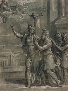 Augustus and the Tiburtine Sibyl, c1530s/1540s. Creators: Niccolo Vicentino, Parmigianino