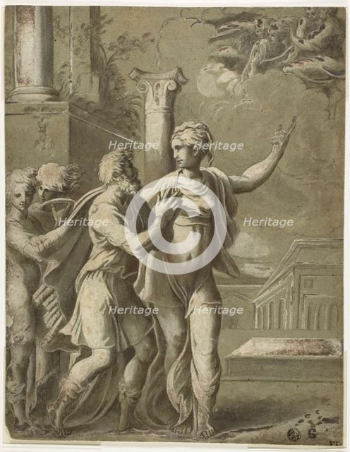 Augustus and the Tiburtine Sibyl, n.d. Creator: Unknown.