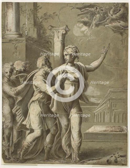 Augustus and the Tiburtine Sibyl, n.d. Creator: Unknown.