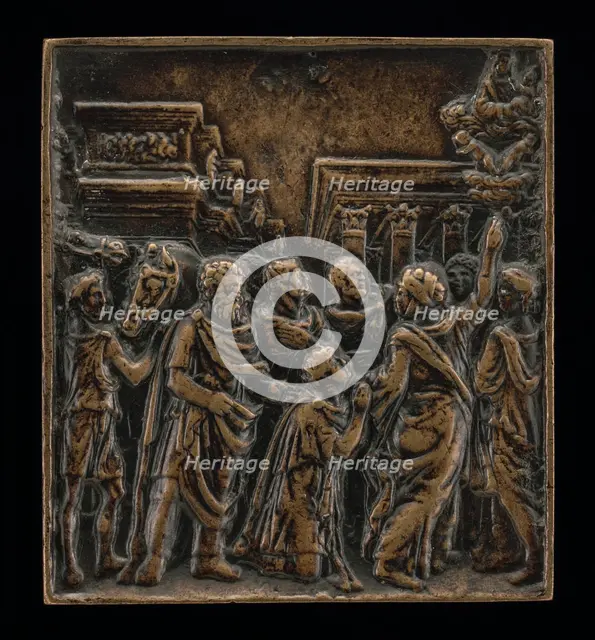 Augustus and the Sibyl, c. 1500. Creator: Andrea Briosco.