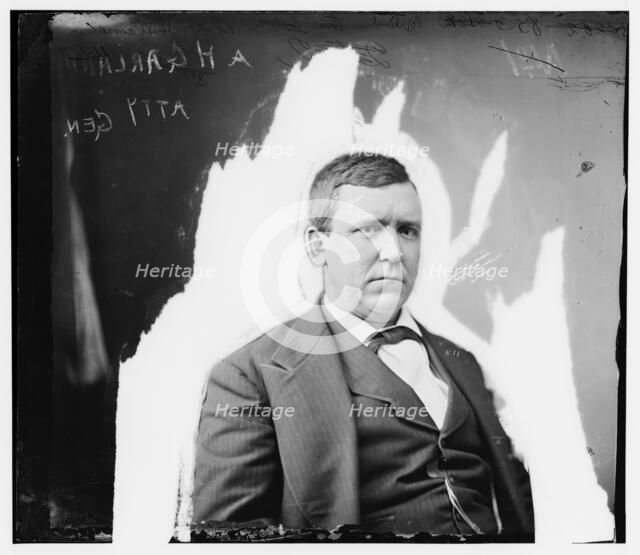 Augustus Hill Garland, Attorney General, between 1865 and 1880. Creator: Unknown.