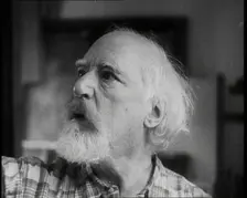 Augustus John Painting, 1930s. Creator: British Pathe Ltd