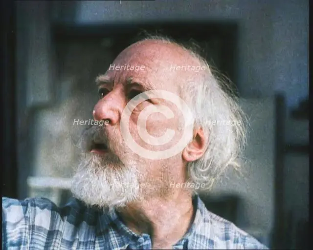 Augustus John Painting, 1930s. Creator: British Pathe Ltd.