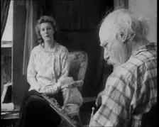 Augustus John Painting a Woman, 1930s. Creator: British Pathe Ltd