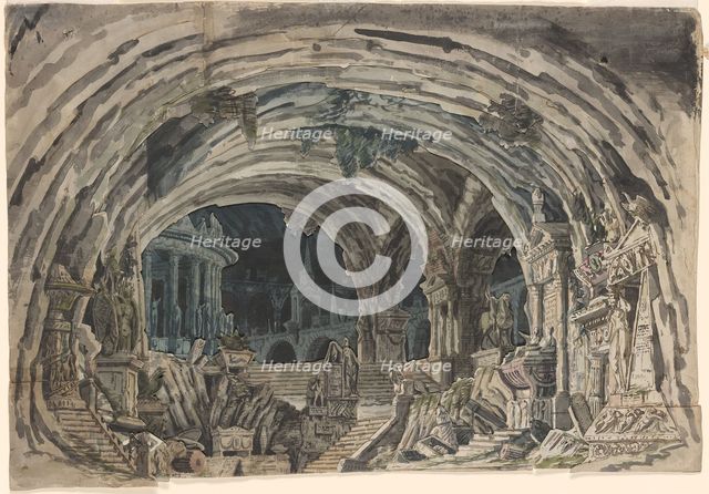 Aula Sepulcrale, 1830s.