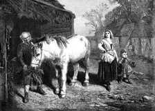 "Auld Mare Maggie," by J. Faed, 1870. Creator: Robert Loudan