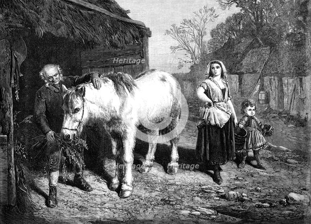 "Auld Mare Maggie," by J. Faed, 1870. Creator: Robert Loudan.