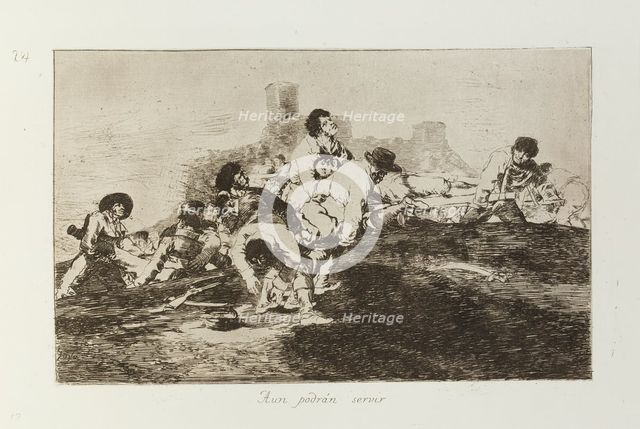 Aun podrán servir.; Los Desastres de la Guerra, Madrid 1863. Creator: Francisco Goya.