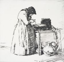 Aunt Elizabeth, 1921. Creator: Edmund Blampied