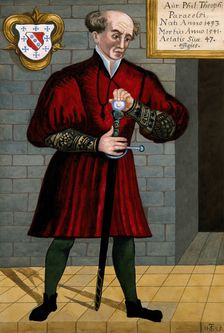 Aureolus Theophrastus Bombastus von Hohenheim [Paracelsus]. Creator: Unknown