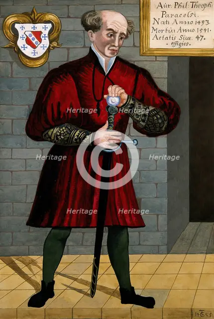 Aureolus Theophrastus Bombastus von Hohenheim [Paracelsus]. Creator: Unknown.