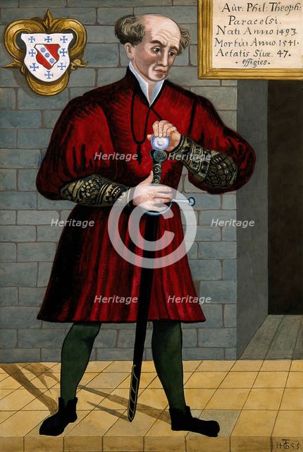 Aureolus Theophrastus Bombastus von Hohenheim [Paracelsus]. Creator: Unknown.