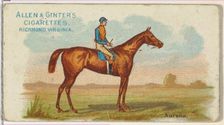 Aurelia, from The World's Racers series (N32) for Allen & Ginter Cigarettes, 1888. Creator: Allen & Ginter