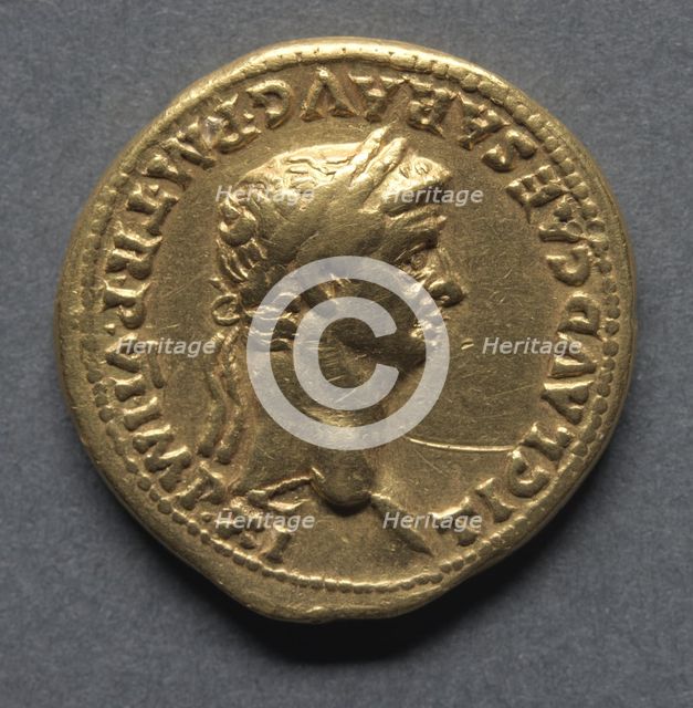 Aureus (obverse), 47-48. Creator: Unknown.