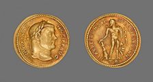 Aureus (Coin) Portraying Emperor Maximianus Herculius, 303. Creator: Unknown