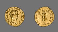 Aureus (Coin) Portraying Emperor Otho, 69 CE (January-April), issued by Otho. Creator: Unknown