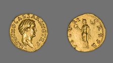 Aureus (Coin) Portraying Emperor Otho, 69 CE (January-April), issued by Otho. Creator: Unknown