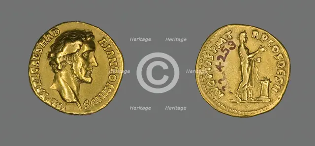 Aureus (Coin) Portraying Emperor Antoninus Pius, 138-161. Creator: Unknown.