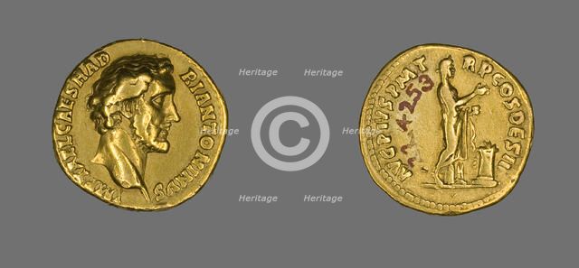 Aureus (Coin) Portraying Emperor Antoninus Pius, 138-161. Creator: Unknown.