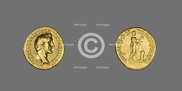 Aureus (Coin) Portraying Emperor Antoninus Pius, 138. Creator: Unknown.
