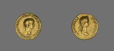Aureus (Coin) Portraying Emperor Claudius, 50-54. Creator: Unknown