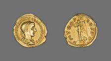 Aureus (Coin) Portraying Emperor Gordian III, 239 (late July-December), issued by Gordian III. Creator: Unknown