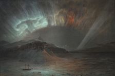Aurora Borealis, 1865. Creator: Frederic Edwin Church